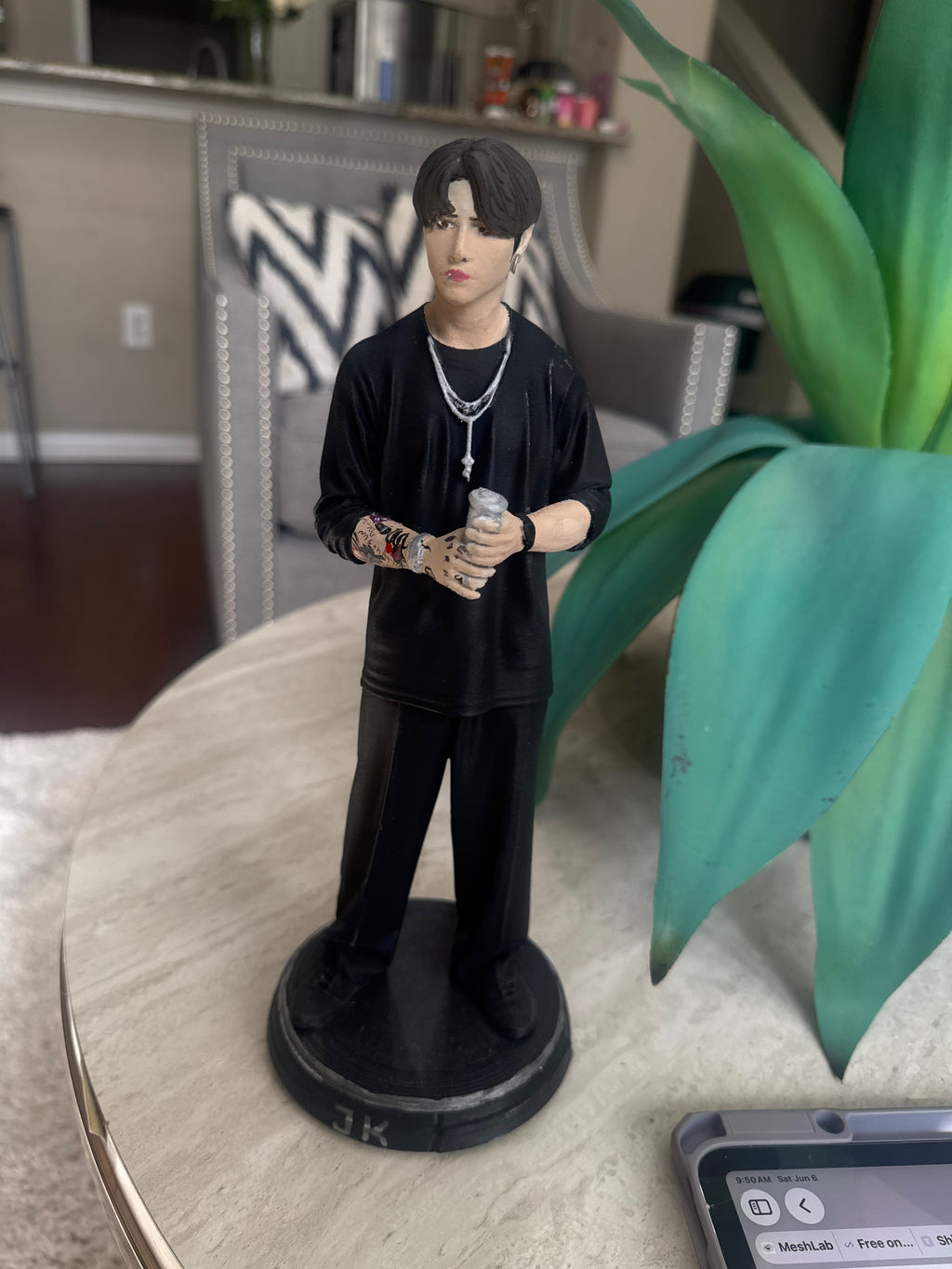 3D K-pop  🍪 Realistic Statue — Hand Painted 12.2 Inches