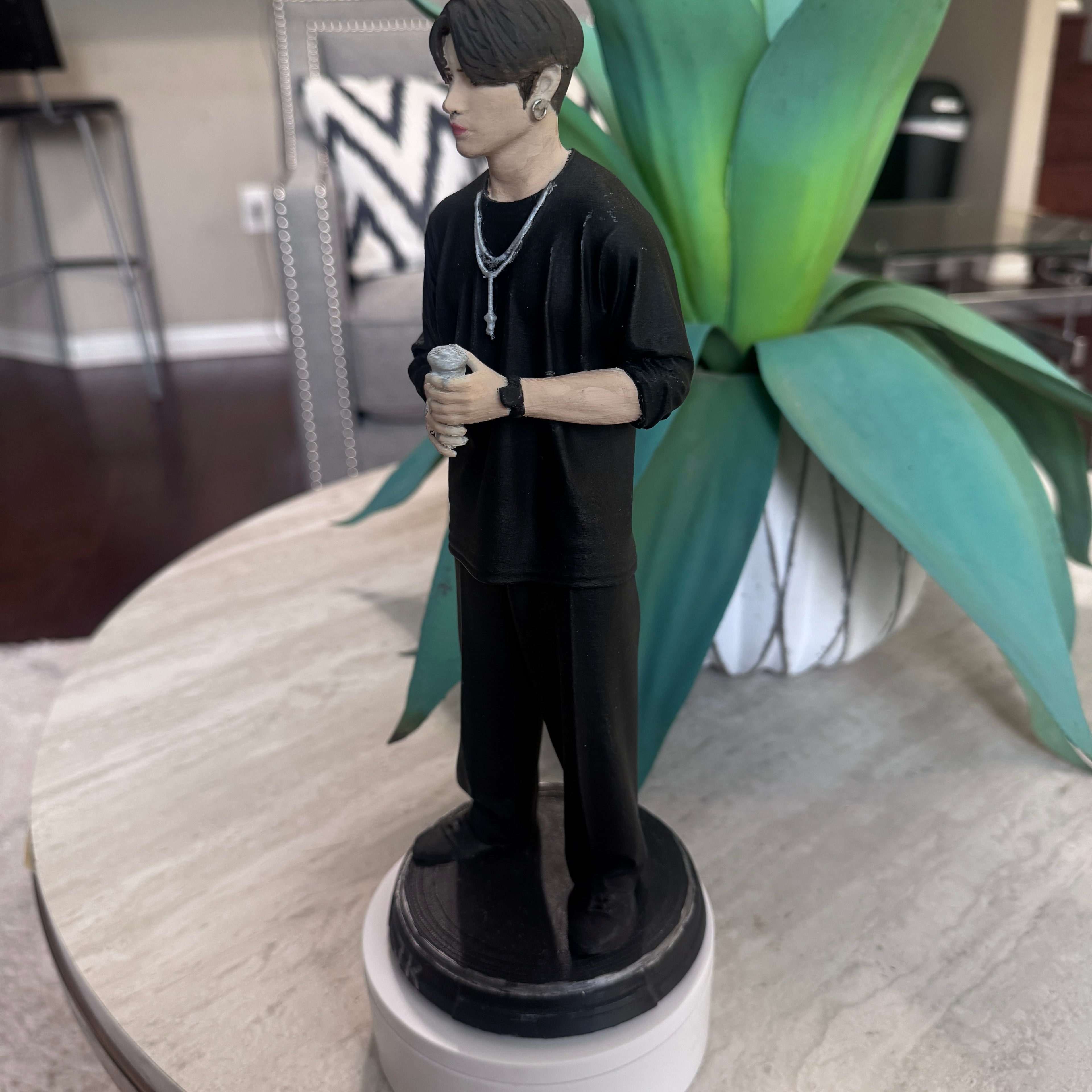 3D K-pop  🍪 Realistic Statue — Hand Painted 12.2 Inches